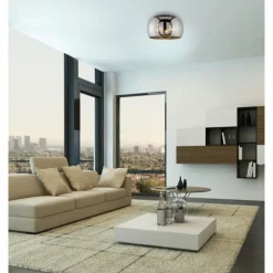 Plafonnier Fischer & Honsel Dima Noir, 3 lumières