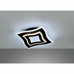 Plafonnier Fischer & Honsel Gorden LED Noir, 1 lumière, Télécommandes