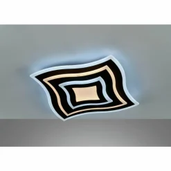 Plafonnier Fischer & Honsel Gorden LED Noir, 1 lumière, Télécommandes