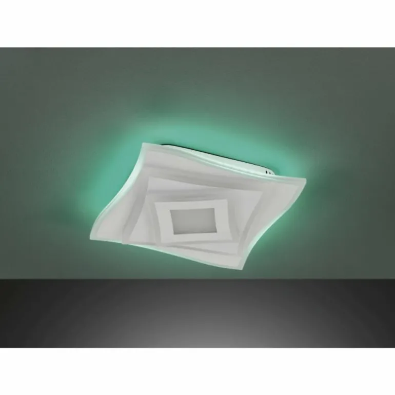 Plafonnier Fischer & Honsel Hero LED Blanc, 1 lumière, Télécommandes