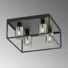 Plafonnier Fischer & Honsel Iska Noir, 4 lumières