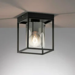 Plafonnier Fischer & Honsel Samu Noir, 1 lumière