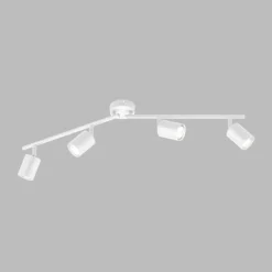 Plafonnier Fischer & Honsel Vano Blanc, 4 lumières