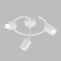 Plafonnier Fischer & Honsel Vano Blanc, 3 lumières