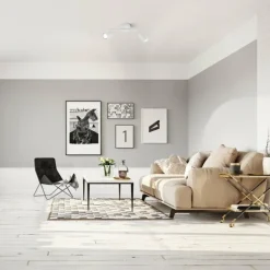 Plafonnier Fischer & Honsel Vano Blanc, 2 lumières