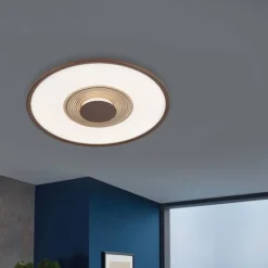 Plafonnier Fischer & Honsel Veit LED Or, Rouille, 1 lumière, Télécommandes