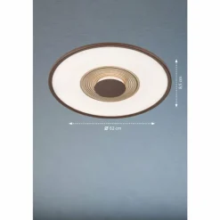 Plafonnier Fischer & Honsel Veit LED Or, Rouille, 1 lumière, Télécommandes