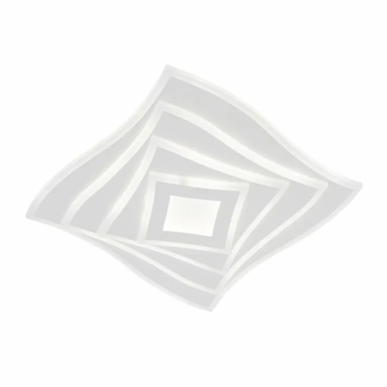 Plafonnier Fischer & Honsel Hero LED Blanc, 1 lumière, Télécommandes, Changeur de couleurs