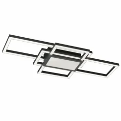 Plafonnier Fischer & Honsel Seth LED Noir, 1 lumière, Télécommandes