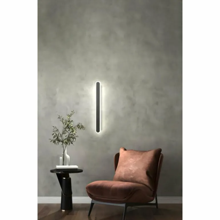 Plafonnier Fischer & Honsel Seth LED Noir, 1 lumière, Télécommandes