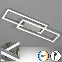 Plafonnier Fischer & Honsel Seth LED Aluminium, 1 lumière, Télécommandes