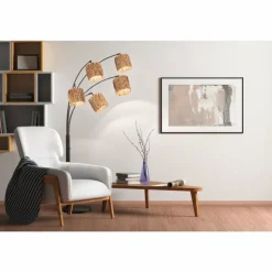 Plafonnier Fischer & Honsel Trey LED Blanc, 1 lumière, Télécommandes, Changeur de couleurs