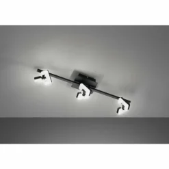 Plafonnier Fischer & Honsel Ray LED Noir, 3 lumières