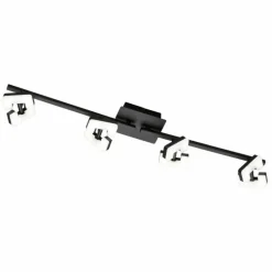 Plafonnier Fischer & Honsel Ray LED Noir, 4 lumières