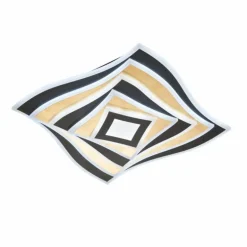 Plafonnier Fischer & Honsel Hero LED Noir, 1 lumière, Télécommandes, Changeur de couleurs