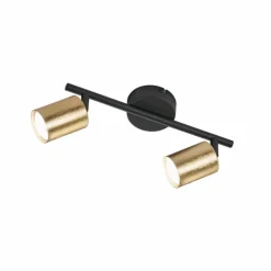 Plafonnier Fischer & Honsel Vano LED Noir, 2 lumières