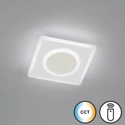 Plafonnier Fischer & Honsel Bisi LED Blanc, 1 lumière, Télécommandes