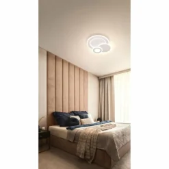 Plafonnier Fischer & Honsel Joster LED Blanc, 1 lumière, Télécommandes