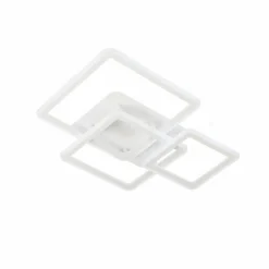 Plafonnier Fischer & Honsel Gelder LED Blanc, 1 lumière, Télécommandes, Changeur de couleurs