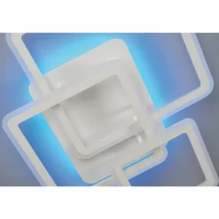 Plafonnier Fischer & Honsel Gelder LED Blanc, 1 lumière, Télécommandes, Changeur de couleurs