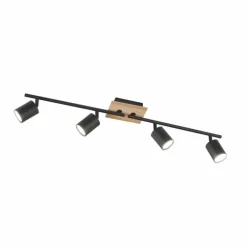 Plafonnier Fischer & Honsel Holton LED Noir, 4 lumières