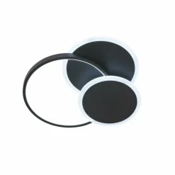 Plafonnier Fischer & Honsel Tomo LED Noir, 1 lumière, Télécommandes