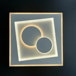 Plafonnier Fischer-Honsel Ratio LED Blanc, 1 lumière, Télécommandes