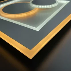 Plafonnier Fischer-Honsel Ratio LED Blanc, 1 lumière, Télécommandes