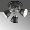 Plafonnier Fischer-Honsel Wales Noir, 3 lumières
