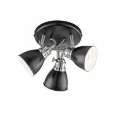 Plafonnier Fischer-Honsel Wales Noir, 3 lumières