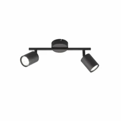 Plafonnier Fischer-Honsel Vano Noir, 2 lumières