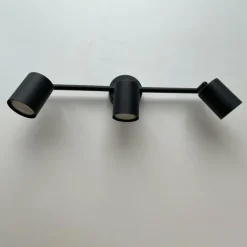 Plafonnier Fischer-Honsel Vano Noir, 3 lumières