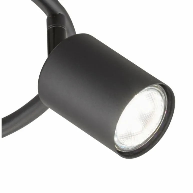 Plafonnier Fischer-Honsel Vano Noir, 3 lumières