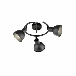 Plafonnier Fischer-Honsel Speedy Noir, 3 lumières