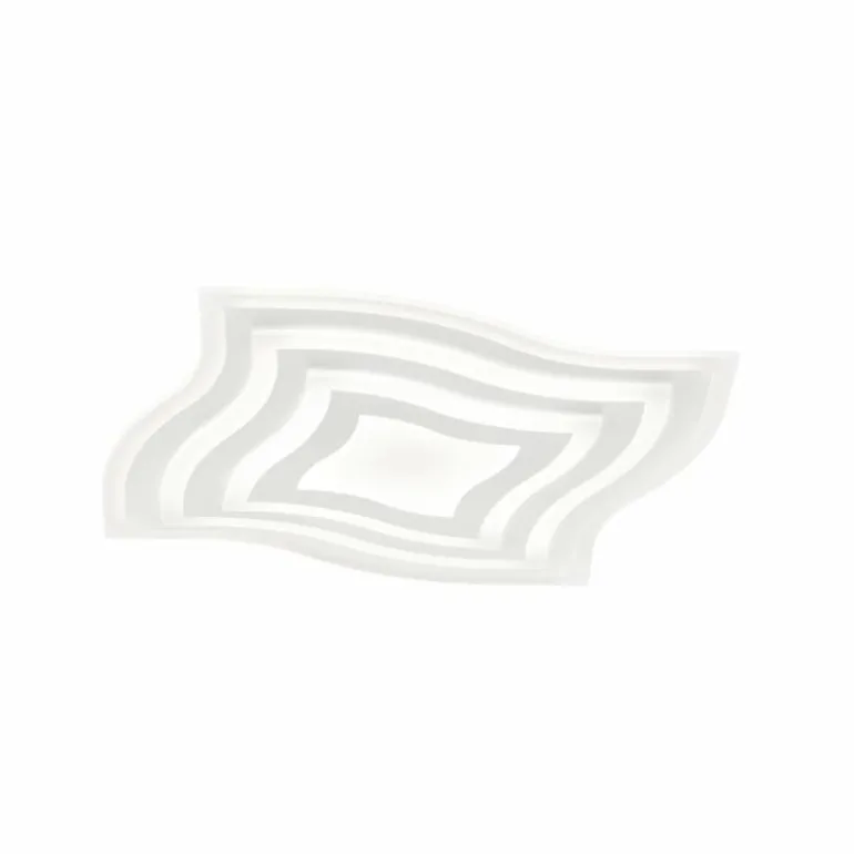 Plafonnier Fischer-Honsel Gorden LED Blanc, 1 lumière, Télécommandes