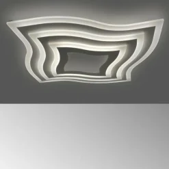 Plafonnier Fischer-Honsel Gorden LED Blanc, 1 lumière, Télécommandes