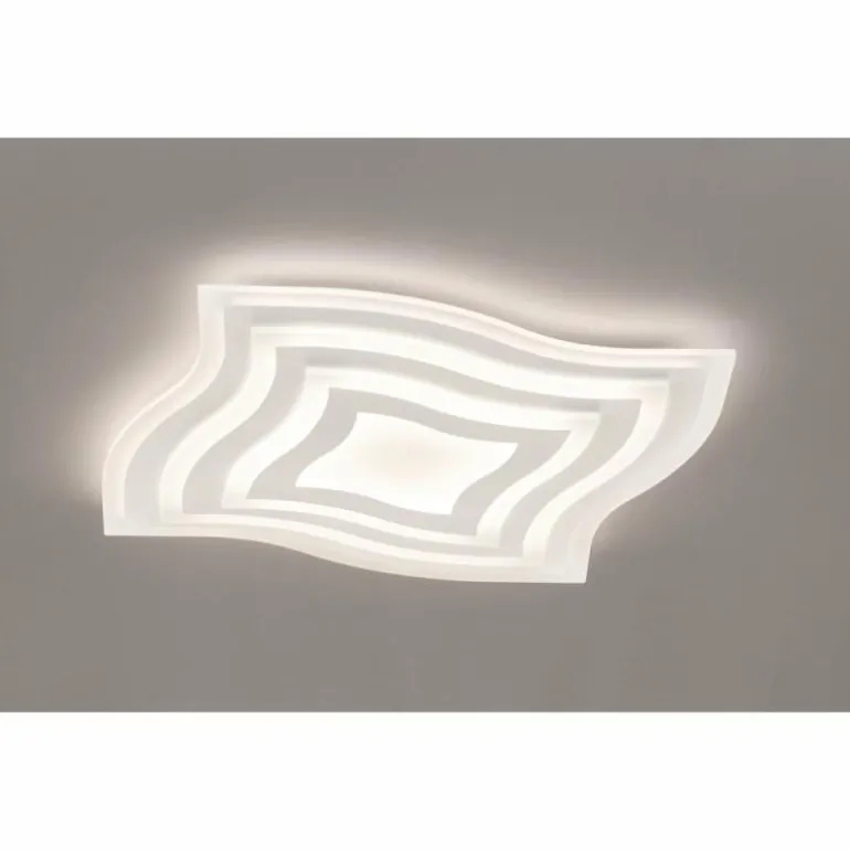 Plafonnier Fischer-Honsel Gorden LED Blanc, 1 lumière, Télécommandes