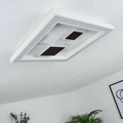 Plafonnier Fitili LED Noir, Blanc, 1 lumière, Télécommandes, Changeur de couleurs