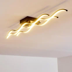 Plafonnier Flow LED Noir, 2 lumières