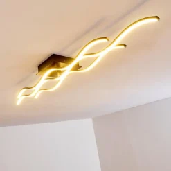 Plafonnier Flow LED Noir, 2 lumières