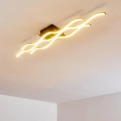 Plafonnier Flow LED Noir, 2 lumières