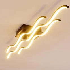 Plafonnier Flow LED Noir, 2 lumières
