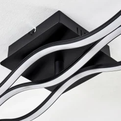 Plafonnier Flow LED Noir, 2 lumières