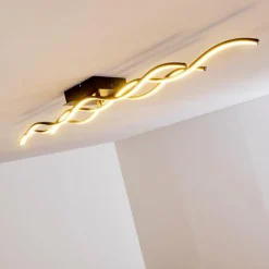 Plafonnier Flow LED Noir, 2 lumières