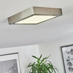 Plafonnier Fnsrud LED Nickel mat, 1 lumière