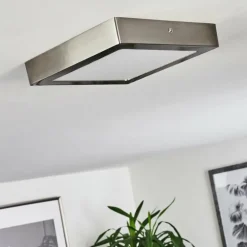 Plafonnier Fnsrud LED Nickel mat, 1 lumière