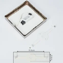 Plafonnier Fnsrud LED Nickel mat, 1 lumière