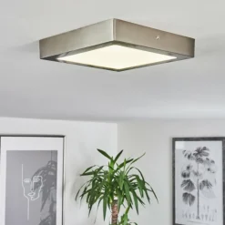 Plafonnier Fnsrud LED Nickel mat, 1 lumière