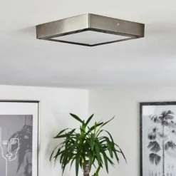 Plafonnier Fnsrud LED Nickel mat, 1 lumière