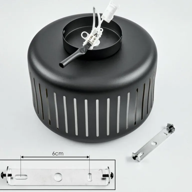 Plafonnier Fournie Noir, 1 lumière